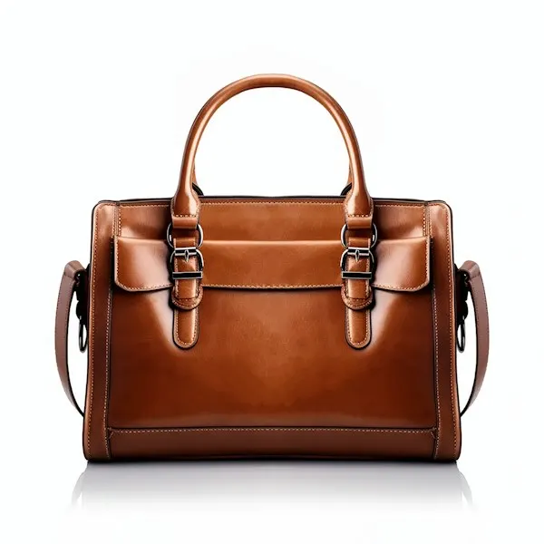 Leather tote